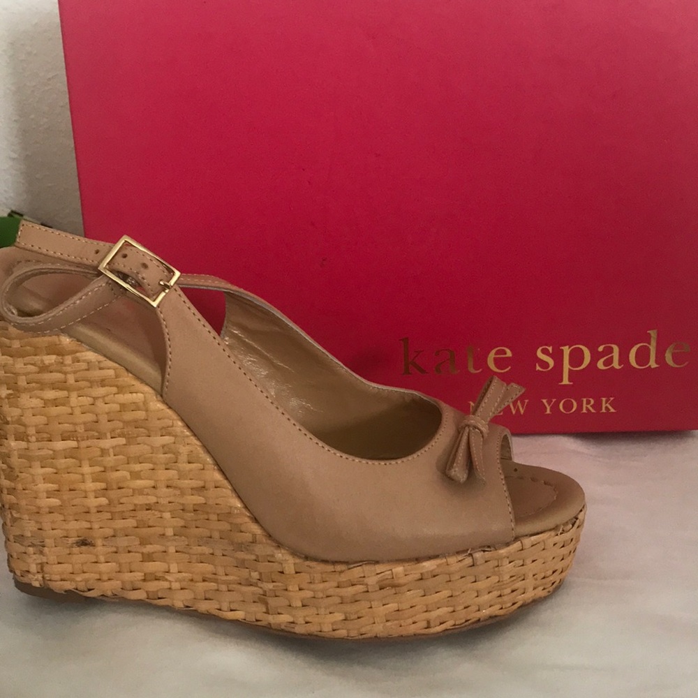 Kate Spade Della Bow Front Wedges